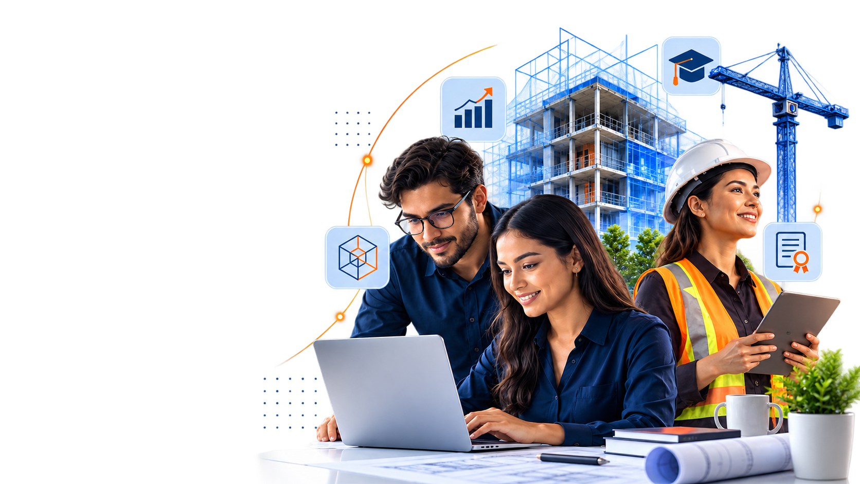 Profesionales INGEDUCA en proyectos, obras, SST y productividad digital